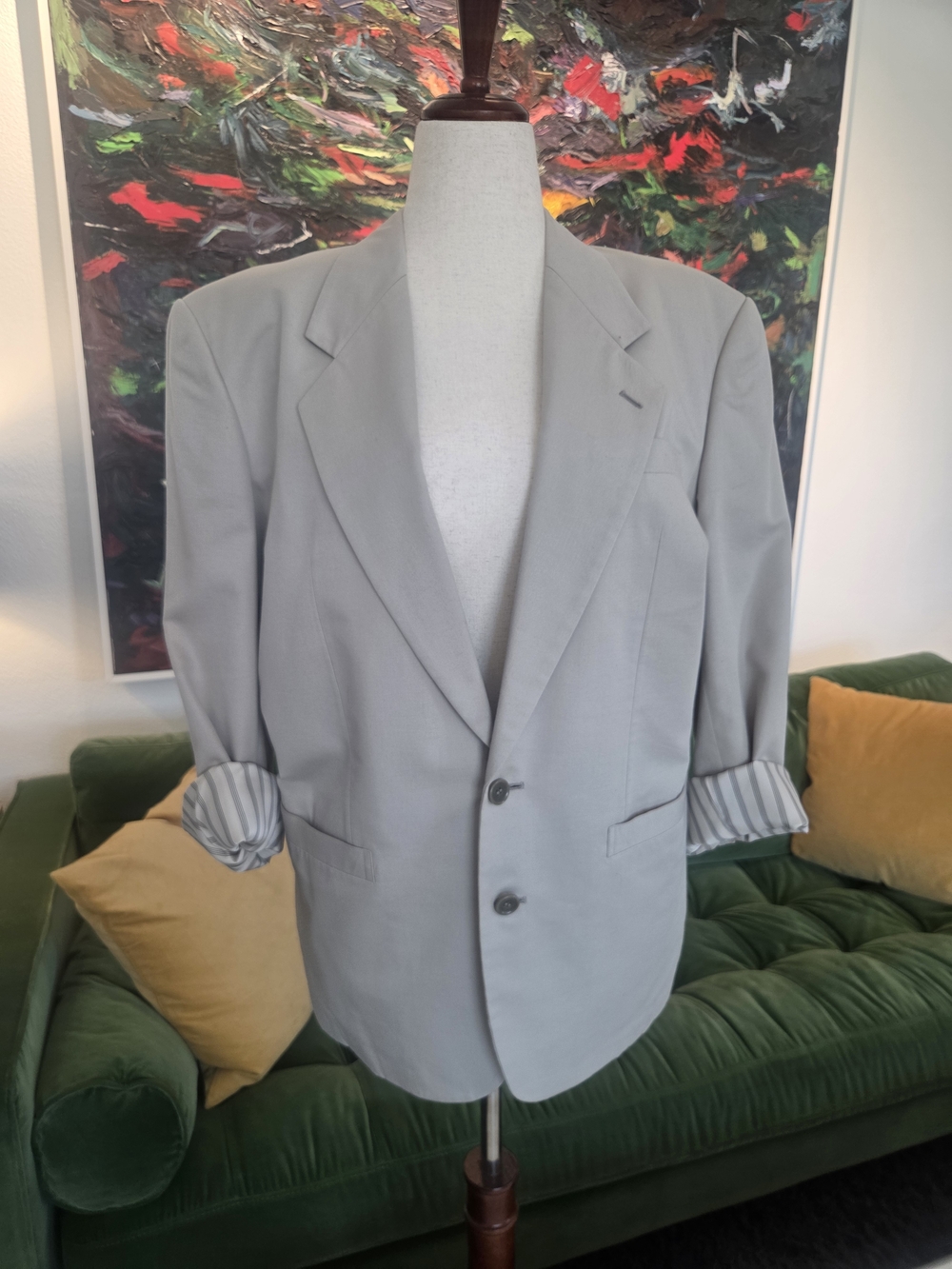 Hand-painted Belle Disney Blazer "On Wednesday We Wear Yellow" Oversized M/L/XL - Picture 2 of 14